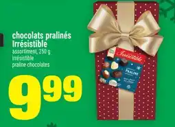 Super C CHOCOLATS PRALINÉS IRRÉSISTIBLE | IRRÉSISTIBLE PRALINE CHOCOLATES offer