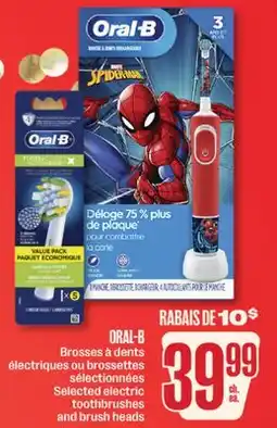 Jean Coutu ORAL-B Selected electric toothbrushes and brush heads offer