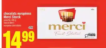 Super C CHOCOLATS EUROPÉENS MERCI STORCK | STORCK MERCI EUROPEAN CHOCOLATES, 400G offer
