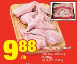 Super C LAPIN ENTIER DÉCOUPÉ | FROZEN WHOLE RABBIT CUT UP offer