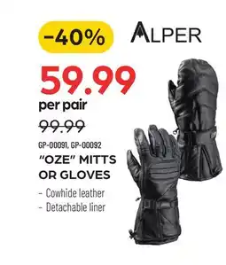 Pronature OZE MITTS OR GLOVES offer