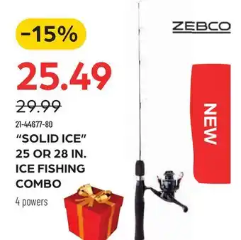 Pronature SOLID ICE 25 OR 28 IN. ICE FISHING COMBO offer