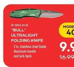 Pronature BULL ULTRALIGHT FOLDING KNIFE offer