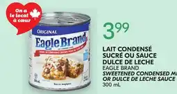 IGA EAGLE BRAND SWEETENED CONDENSED MILK OR DULCE DE LECHE SAUCE offer