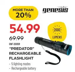 Pronature PREDATOR RECHARGEABLE FLASHLIGHT offer