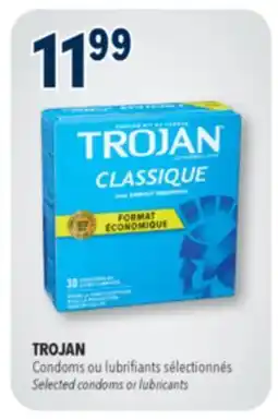 Familiprix TROJAN, Selected condoms or lubricants offer