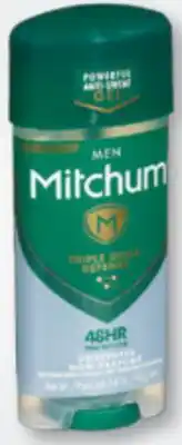Familiprix MITCHUM, Selected antiperspirants or deodorants offer