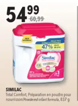 Familiprix SIMILAC Powdered infant formula, 837 g offer