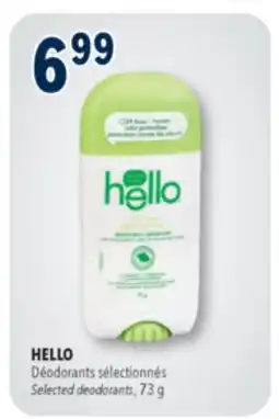 Familiprix HELLO, Selected deodorants, 73 g offer
