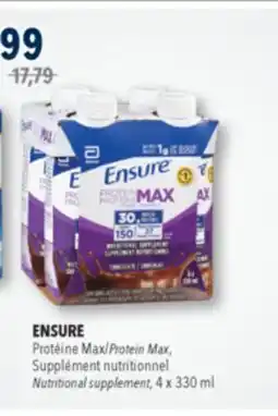 Familiprix ENSURE, Protein Max, Nutritional supplement, 4 x 330 ml offer