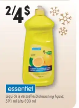 Familiprix ESSENTIEL, Dishwashing liquid, 800 ml offer