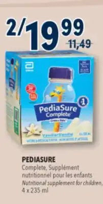 Familiprix PEDIASURE, Complete, Nutritional supplement for children, 4 x 235 ml offer