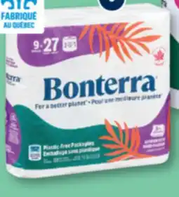 Familiprix BONTERRA, Bathroom tissue, 9 triple rolls offer