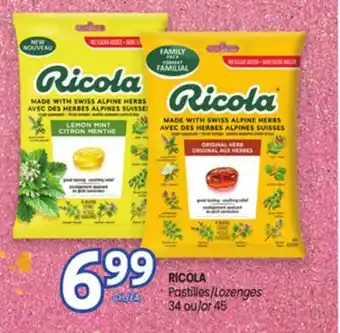 Uniprix RICOLA Pastilles/Lozenges offer