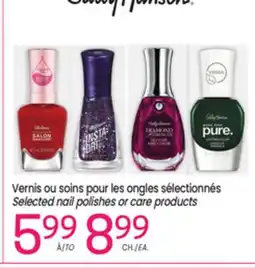 Uniprix SALLY HANSEN Vernis ou soins pour les ongles sélectionnés/Selected nail polishes or care products offer