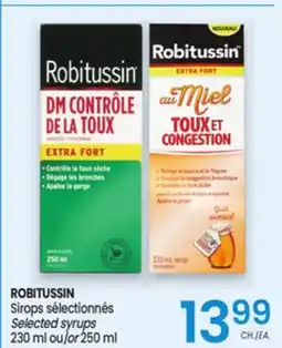 Uniprix ROBITUSSIN Sirops sélectionnés/ Selected syrups offer