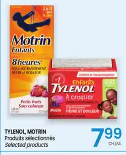 Uniprix TYLENOL, MOTRIN Produits sélectionnés Selected products offer