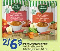 Uniprix BABY GOURMET ORGANIC Produits sélectionnés/ Selected products offer