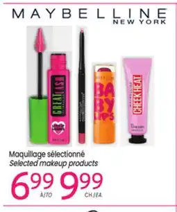 Uniprix MAYBELLINE NEW YORK Produits Sélectionné/Selected Products offer