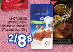 Uniprix LINDT LINDOR, SWISS CLASSIC Tablette de chocolat offer