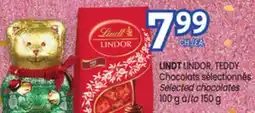 Uniprix LINDT LINDOR, TEDDY Chocolats sélectionnés/Selected chocolates offer
