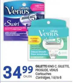 Uniprix GILLETTE KING C. GILLETTE, PROGLIDE, VENUS Cartouches offer