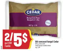 Marché Adonis Blé concassé burgol Cedar | Cedar burgol cracked wheat offer