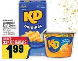 Marché Adonis MACARONI AU FROMAGE KRAFT DINNER | KRAFT DINNER MAC AND CHEESE offer