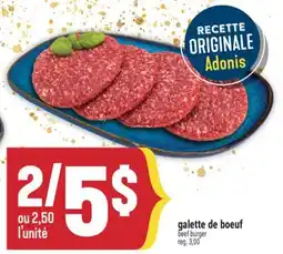 Marché Adonis Galette de boeuf | Beef burger offer