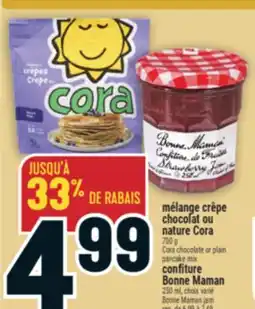 Marché Adonis MÉLANGE CRÊPE CHOCOLAT OU NATURE CORA | CORA CHOCOLATE OR PLAIN PANCAKE MIX offer