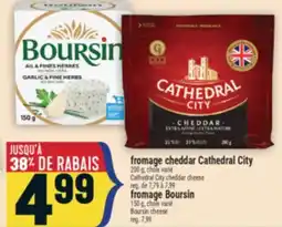Marché Adonis Fromage cheddar Cathedral City et fromage Boursin | Cathedral City cheddar cheese or Boursin cheese offer