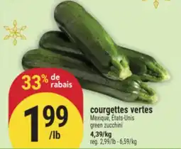 Marché Adonis COURGETTES VERTES | GREEN ZUCCHINI offer