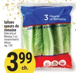 Marché Adonis LAITUES COEURS DE ROMAINE | ROMAINE HEART'S LETTUCE offer