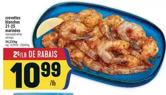 Marché Adonis Crevettes blanches 21-25 marinées | Marinated white shrimps offer