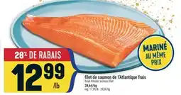 Marché Adonis FILET DE SAUMON DE L'ATLANTIQUE | FRAIS FRESH ATLANTIC SALMON FILLET offer