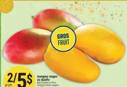 Marché Adonis MANGUES ROUGES OU ATAULFO | RED AND/OR ATAULFO MANGOES offer