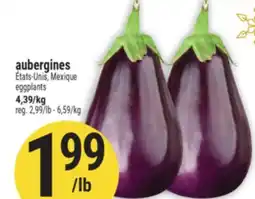Marché Adonis aubergines | eggplants offer