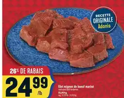 Marché Adonis FILET MIGNON DE BOEUF MARINÉ | MARINATED BEEF TENDERLOIN offer