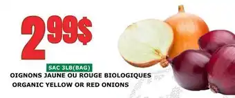 Marches Tau OIGNONS JAUNE OU ROUGE BIOLOGIQUES offer