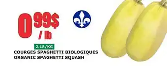 Marches Tau COURGES SPAGHETTI BIOLOGIQUES offer
