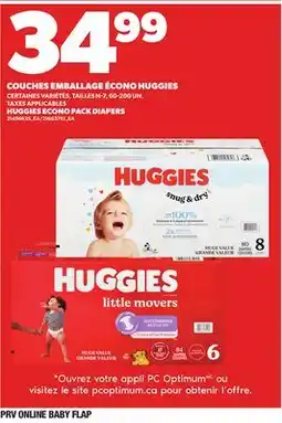 Provigo HUGGIES ECONO PACK DIAPERS offer