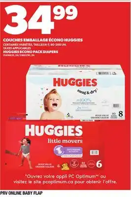 Provigo HUGGIES ECONO PACK DIAPERS offer