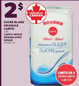 Provigo LANTIC WHITE GRANULATED SUGAR, 2 KG offer