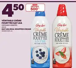 Provigo VÉRITABLE CRÈME FOUETTÉE GAY LEA, 225 G offer