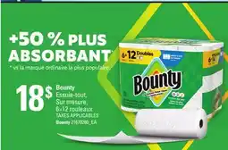 Provigo BOUNTY ESSUIE-TOUT, SUR MESURE, 6=12 ROULEAUX offer