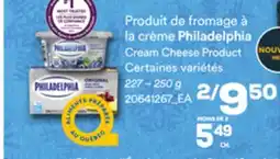 Provigo PHILADELPHIA CREAM CHEESE PRODUCT, 227 – 250 g offer