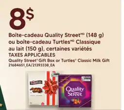 Provigo QUALITY STREET GIFT BOX, 148 G OR TURTLES CLASSIC MILK GIFT, 150 G offer
