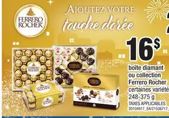 Provigo BOÎTE DIAMANT OU COLLECTION FERRERO ROCHER, 248-375 g offer