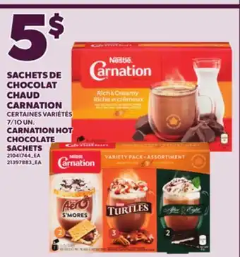 Provigo CARNATION HOT CHOCOLATE SACHETS, 7/1O UN offer