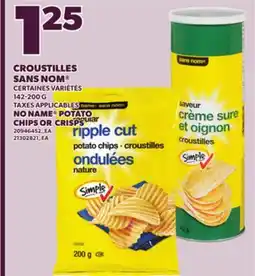 Provigo NO NAME POTATO CHIPS OR CRISPS, 142-200 G offer